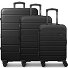  Miami 4 roulettes Set de valises 3 pièces avec soufflet d'extension Modéle black