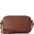  Bologna Leather Sac à bandoulière Camera-Bag en cuir double zip 18 cm Modéle brown
