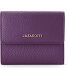  Bologna Leather Porte-monnaie Cuir véritable 12 cm Modéle purple