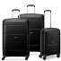  Galaxy 4 roulettes Set de valises 3 pièces Modéle black