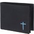  New Cryptan Porte-monnaie Protection RFID 12 cm Modéle schwarz-freedom cross cyan