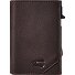  Ray Porte-monnaie Protection RFID Cuir véritable 6 cm Modéle dark brown