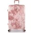  Fashion 4 roulettes Trolley L 76 cm avec soufflet d'extension Modéle rose
