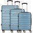  Bergamo 4 roulettes Set de valises 3 pièces Modéle türkis