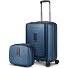  Essentials 14 Set de valises 2 pcs. trolley cabine avec soufflet extensible + beautycase Modéle dark blue metallic