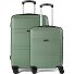  5739 4 roulettes Set de valises 2 pièces Modéle grün