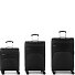  Zambia 4 roues Set de valises 3 pièces avec soufflet d'extension Modéle negro