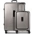  Essentials 14 Set de valises à 4 roulettes 2 pcs. compartiment pour ordinateur portable avec soufflet d'extension Modéle coffee grey metallic