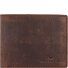  Porte-monnaie Ron RFID cuir 12 cm Modéle brown