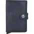  Miniwallet Vintage Porte-cartes de crédit Porte-monnaie RFID Cuir 6,5 cm Modéle black