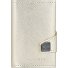  Click & Slide Porte-cartes de crédit Porte-monnaie RFID en cuir 6,5 cm Modéle Aluminium Core silver