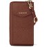  Bologna Leather Zip-Around Porte-monnaie Porte-téléphone en cuir 19 cm Modéle brown-2