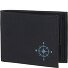  New Cryptan Porte-monnaie Protection RFID 8.5 cm Modéle schwarz-windrose 2.0 cyan