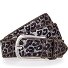  Ceinture Cuir Modéle anthracite-silver | 85 cm