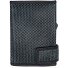  Porte-cartes de crédit RFID en cuir 7 cm Modéle schwarz-türkis