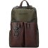  Harper Sac à dos RFID Cuir 40 cm Compartiment pour ordinateur portable Modéle green-dark brown