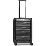  Travel 4 roulettes Trolley de cabine 55 cm Compartiment pour ordinateur portable avec soufflet d'extension Modéle black night metallic