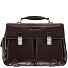  Blue Square Porte-documents en cuir 43 cm Compartiment pour ordinateur portable Modéle mahagonibraun