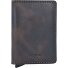  Slimwallet Étui pour cartes de crédit Protection RFID Cuir 6.5 cm Modéle chocolate