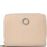  Athena Porte-monnaie Protection RFID Cuir véritable 13 cm Modéle beige