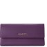  Bologna Leather Porte-monnaie Cuir véritable 19 cm Modéle purple
