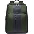  Brief sac à dos de voyage en cuir 43 cm compartiment pour ordinateur portable Modéle green