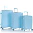  Pastel 4 roulettes Set de valises 3 pièces avec soufflet d'extension Modéle blue