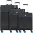  Crosslite 4 roues Set de valises 3 pièces avec soufflet d'extension Modéle nero