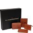  Porte-monnaie Protection RFID Cuir 11.5 cm Boîte cadeau Modéle cognac
