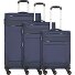  Dublin 4 roulettes Set de valises 3 pièces avec soufflet d'extension Modéle marineblau