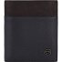  Black Square Étui pour cartes de crédit Protection RFID Cuir 9 cm Modéle blue-dark brown