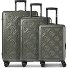  Florence 4 roues Set de valises 3 pièces avec soufflet d'extension Modéle olive
