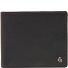  Porte-monnaie RFID en cuir 11,5 cm Modéle black