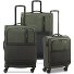  Metropolitan 4 roulettes Set de valises 3 pièces avec soufflet d'extension Modéle green