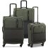  Metropolitan 4 roulettes Set de valises 3 pièces avec soufflet d'extension Modéle green