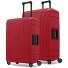  Essentials 15 Set de valises à 4 roulettes 2 pièces avec fermeture à trois points Modéle classic red