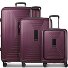  Essentials 14 4 roues Set de valises 3 pièces avec soufflet d'extension Modéle aubergine metallic
