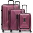  Essentials 14 4 roulettes Set de valises 3 pièces avec soufflet d'extension Modéle aubergine metallic