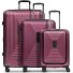  Essentials 14 4 roulettes Set de valises 3 pièces avec soufflet d'extension Modéle aubergine metallic
