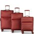  Kyoto 4 roues Set de valises 3 pièces avec soufflet d'extension Modéle ziegelrot