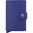  Miniwallet Crisple Porte-cartes de crédit Porte-monnaie RFID Cuir 6,5 cm Modéle cobalt