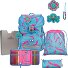  Ergoflex Superlight Set de cartables 5 pièces Modéle Happy Pixel