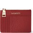  Bologna Leather Porte-clés en cuir 11,5 cm avec poche Air Tag Modéle red