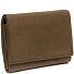  Avola Porte-monnaie Protection RFID Cuir véritable 14 cm Modéle olive green