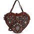  Valentina Sac à main Cuir véritable 21 cm Modéle cognac