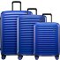  Oxygen 4 roulettes Set de valises 3 pièces avec soufflet d'extension Modéle blue