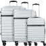  Corium Set de valises à 4 roulettes 3pcs. Modéle silberfarben