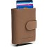  Hollis Porte-monnaie Protection RFID Cuir véritable 10 cm Modéle taupe