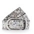  Ceinture à rivets en cuir Modéle offwhite | 100 cm