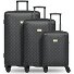  Palermo 4 roues Set de valises 3 pièces Modéle Black